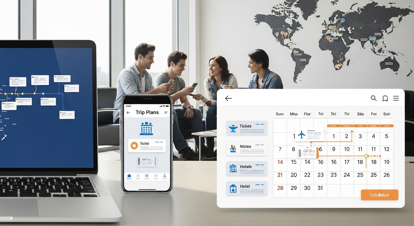 Tạo lịch trình du lịch online - Tiện ích cho chuyến đi hoàn hảo