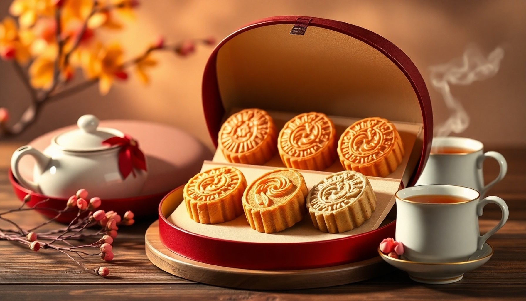 Mẫu hộp bánh trung thu 6 bánh đẹp và sang trọng 