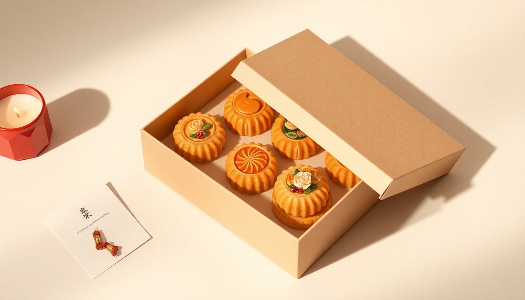 Mẫu hộp bánh trung thu 6 bánh đẹp và sang trọng 