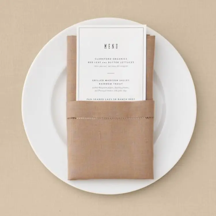 How To Fold Napkins With A Pocket For Menus at Phoebe Wardill blog
