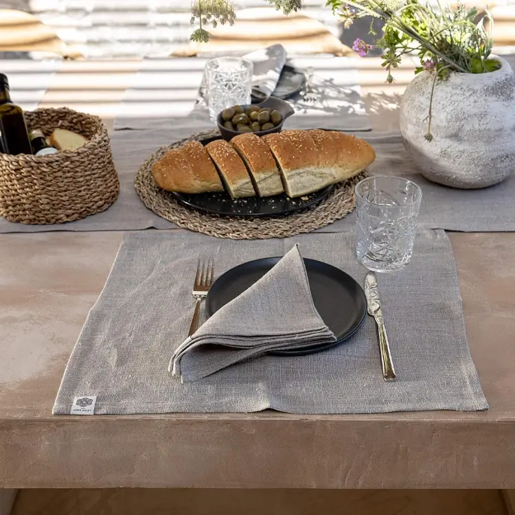 Rustic Linen Placemats (Set of 2) – The Linen Valley